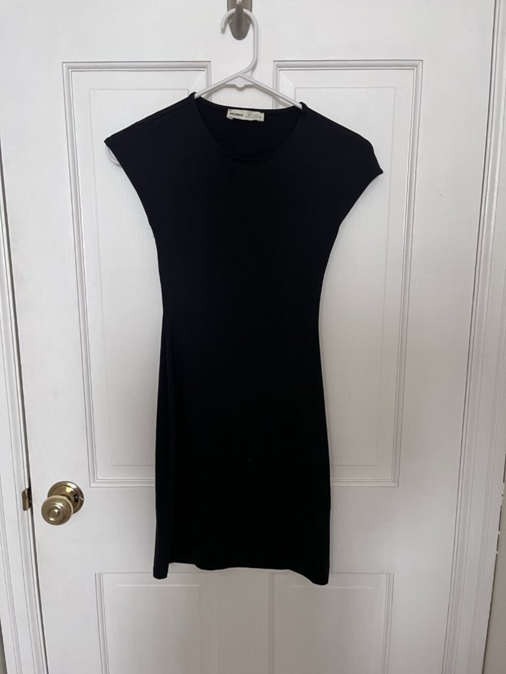 Black Open-Back Stretch Dress